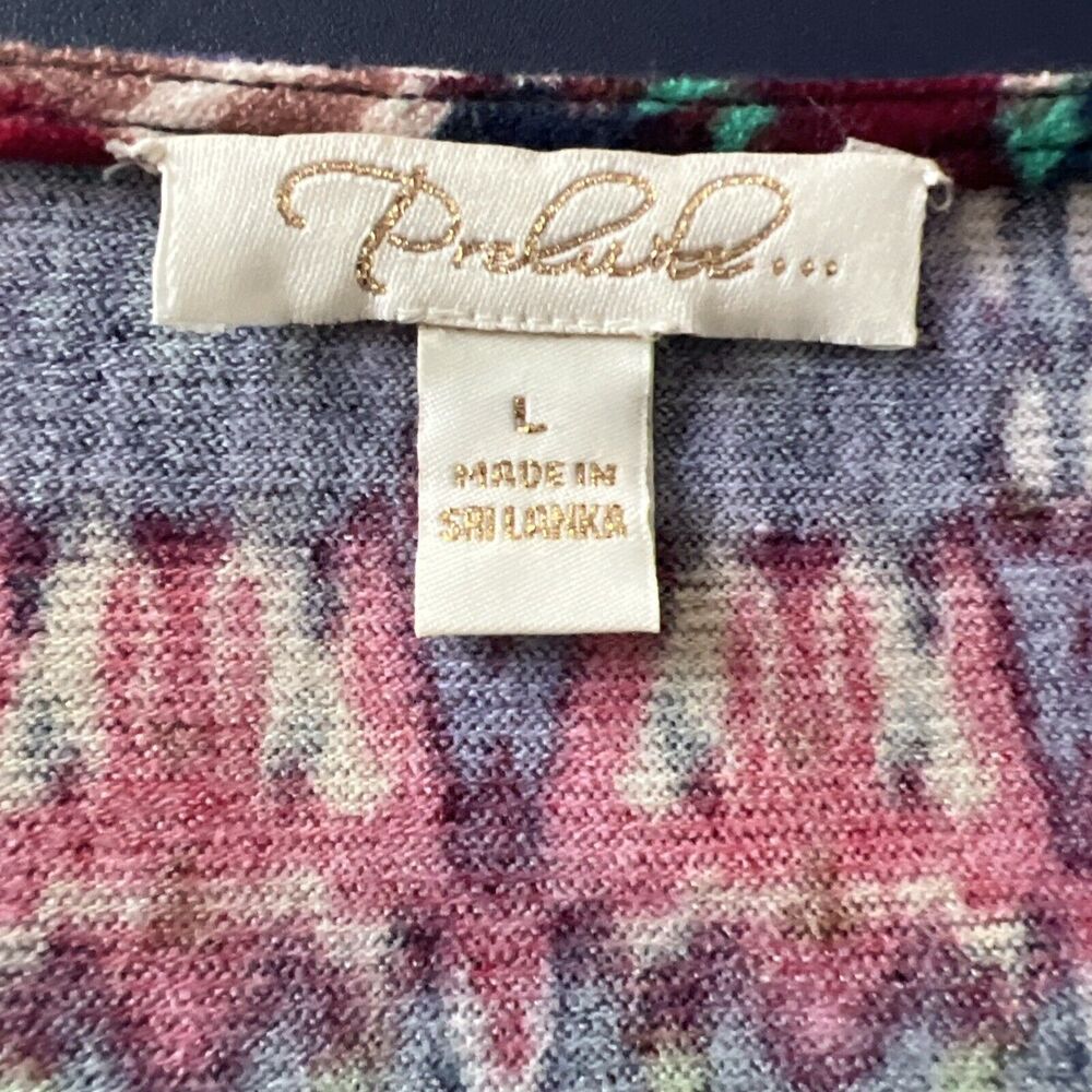 Prelude Women's Multicolor Geometric Tunic Shift Dress L - Picture 8 of 10